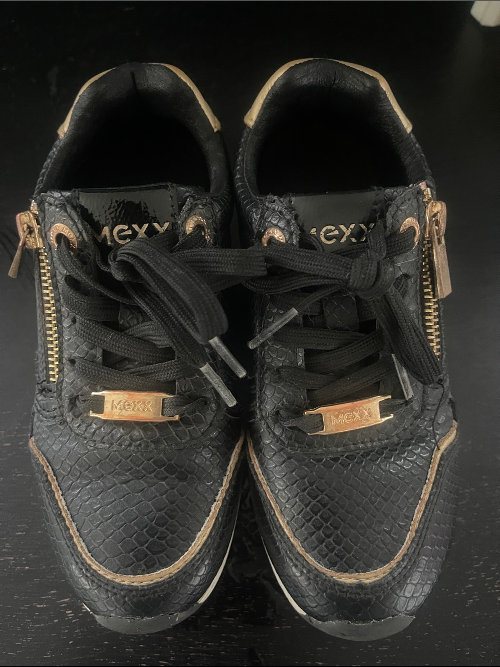 Mexx Black and Gold Girls' Sneakers